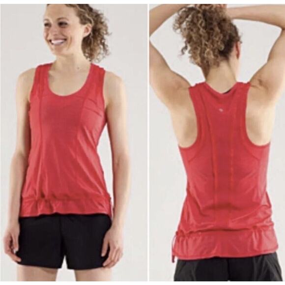 LULULEMON Mind Over Matter Tank Red Sz 6 - Picture 1 of 8